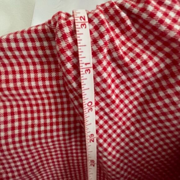 À La Sha Hooded Red Gingham Tunic - Picture 3 of 5